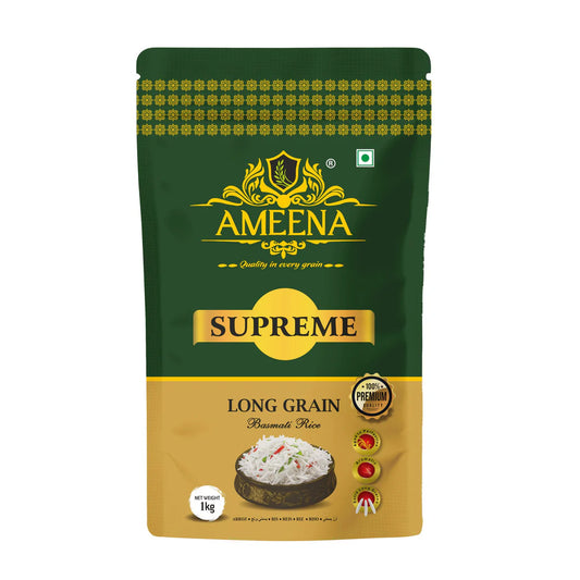 AMEENA Supreme Premium Basmati Rice Extra Long Grain For Finest Pulav Basmati Rice