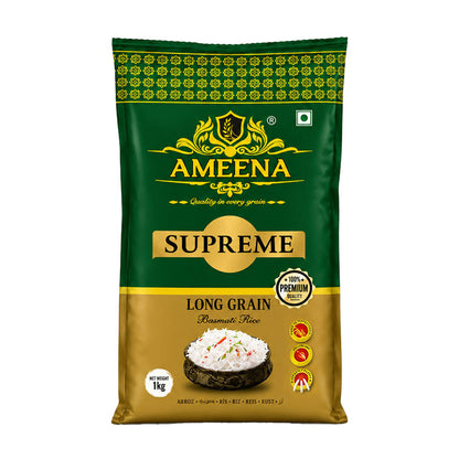 AMEENA Supreme Premium Basmati Rice Extra Long Grain For Finest Pulav Basmati Rice
