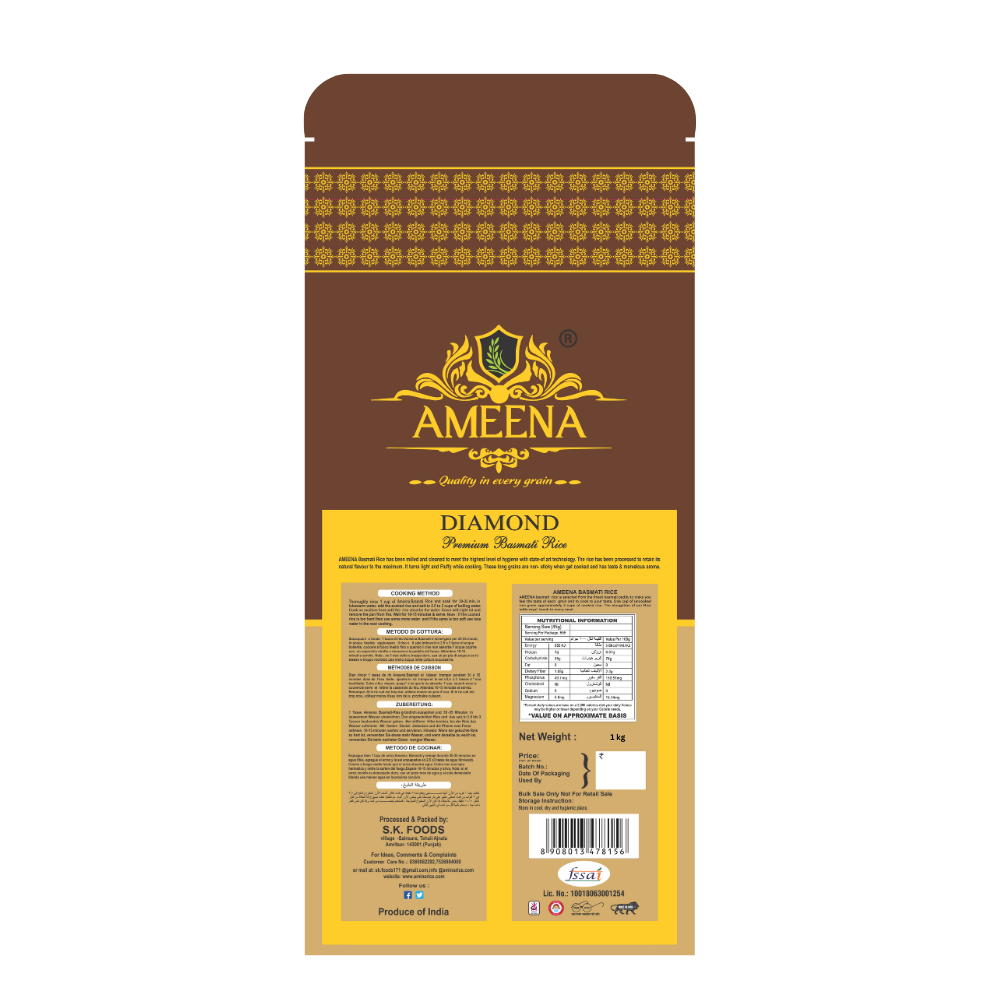 AMEENA Diamond Premium Basmati Rice